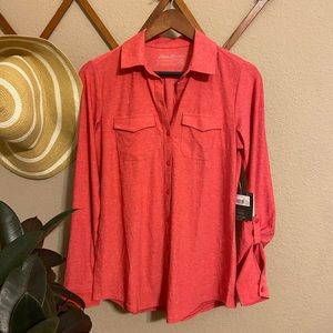 NEW Eddie Bauer Free Dry Collared Top
